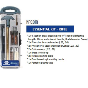 Kit de limpieza esencial para rifle