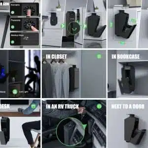 Caja Fuerte Biométrica Drop-Down para Pistola con LCD