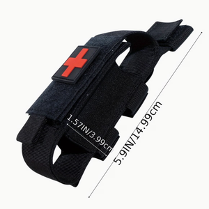Estuche de lona negra para torniquete